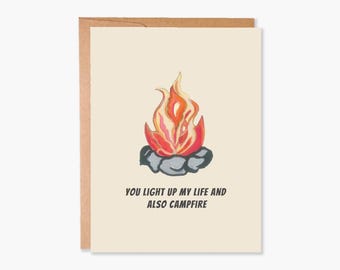 Cartes de Saint-Valentin, carte de Saint-Valentin, carte pour petit ami, carte d'anniversaire pour mari, carte de camping aventure, code d'article - COTC L23