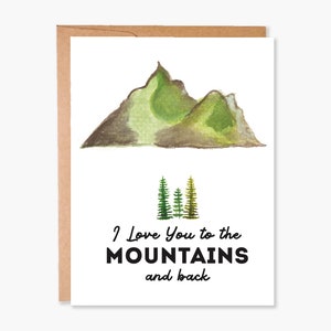 Cartes de Saint-Valentin, Carte d’amour de randonnée aventure, Carte pour petit ami, Carte pour mari, Carte anniversaire Je t’aime, Code article - COTC L26