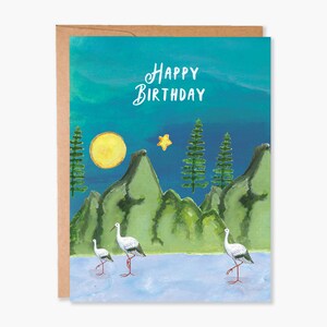 Carte de joyeux anniversaire, carte d’anniversaire de montagne, carte d’anniversaire d’aventure, carte d’anniversaire d’ami, carte d’anniversaire de femme, code article - COTC B11