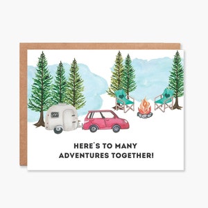 Carte de Saint-Valentin pour mari, carte d’anniversaire de mariage, carte de camping aventure pour petit ami, carte d’amour pour conjoint, code article - COTC L04