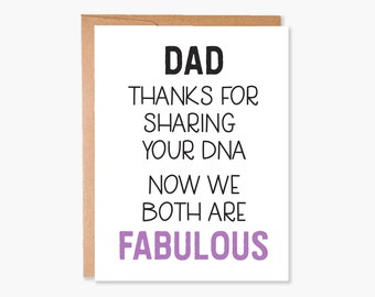 Father&#39;s Day Card, Happy Father&#39;s Day, Birthday Card for Dad, Card from Daughter, Funny Father Day Card, Dad Birthday, Item Code - COTC D03