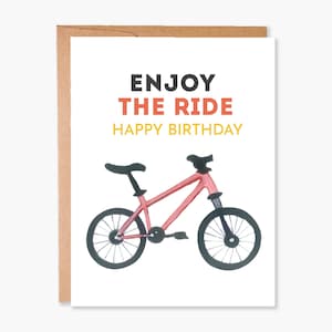 Carte d'anniversaire amusante, carte d'anniversaire de vélo, carte de voeux amusante, carte pour papa, carte pour petit ami, pour mari, anniversaire de randonnée, code d'article - COTC B26