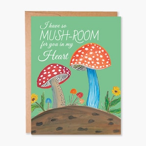 Carte de Saint-Valentin douce, carte pour petit ami, carte de Saint-Valentin champignons, jolie carte de Saint-Valentin, carte d'amour, carte d'anniversaire, code d'article - COTC L39