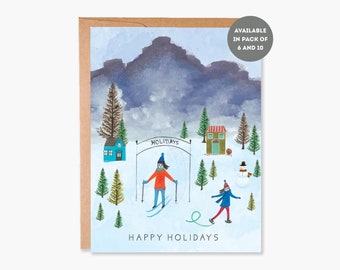 Carte de joyeuses fêtes, lot de cartes de vœux, cartes de vœux en boîte, carte de Noël, lot de cartes de Noël, Code de l'article : COTC H28