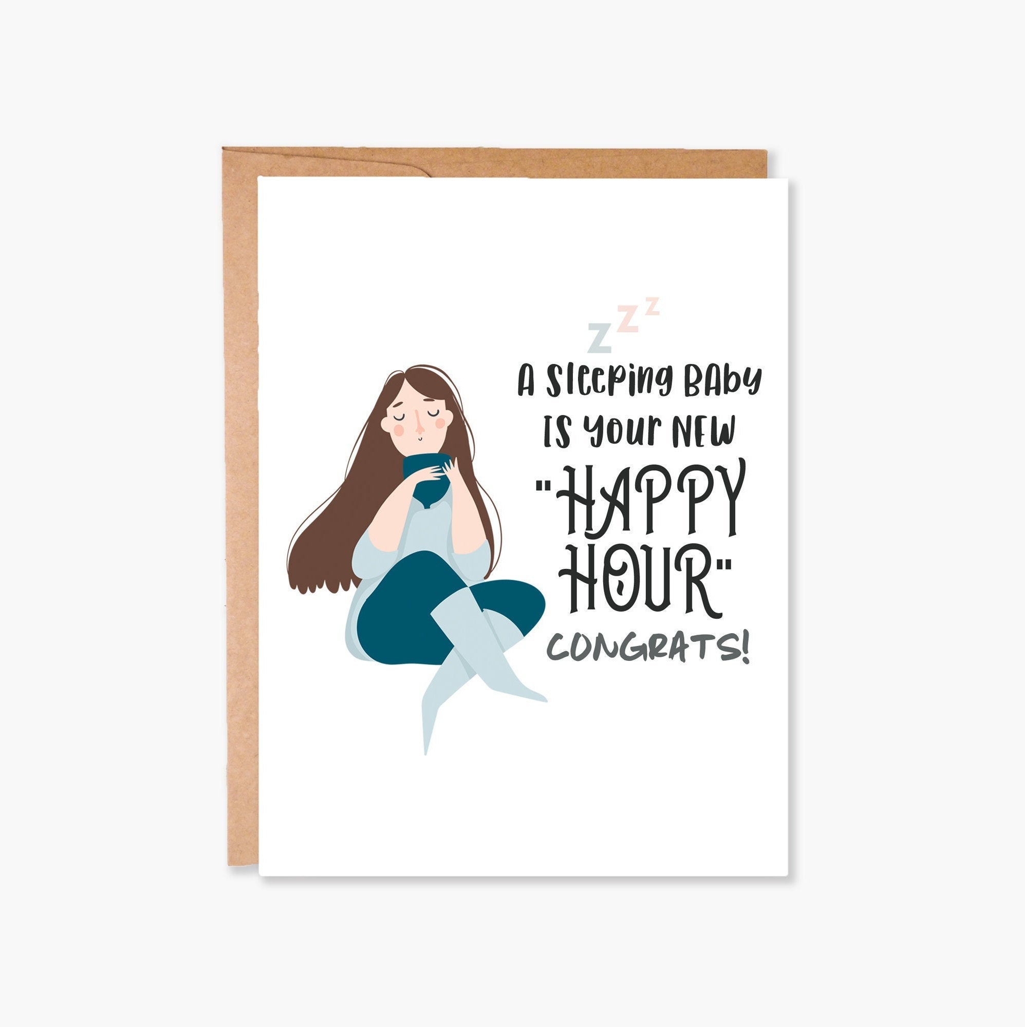 Funny Baby Shower Card New Mom Card Funny Pregnancy Card