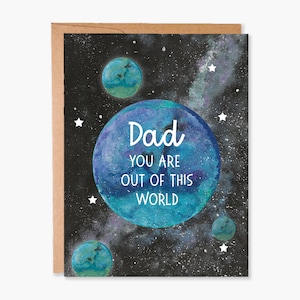 Vatertagskarte, Vatertagskarte, Vatertagskarte, Vatertagskarte von Tochter, Celestial Dad Card, Dad Card, Item Code - COTC D04