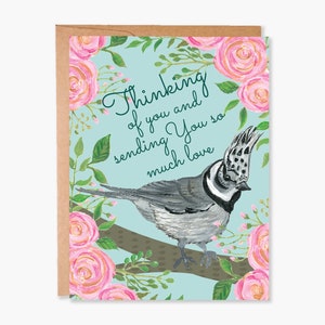 Carte florale Thinking of You, voeux de l'amitié, carte Pick Me Up positive, carte Get Well Soon, carte de récupération, code d'article - COTC TH01