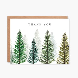 Carte de remerciement, carte de remerciement verdure pour mariage, carte de remerciement, cartes de remerciement nature en plein air, lot de cartes de remerciement, code article - COTC T02