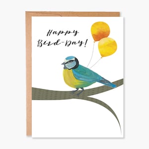 Carte d’anniversaire amusante, carte d’anniversaire pour lui, cartes de vœux drôles de jeux de mots d’oiseaux, carte d’anniversaire vierge, carte d’anniversaire nature, code article - COTC B17