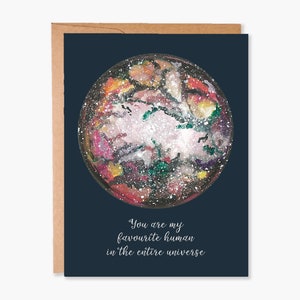 Carte de Saint-Valentin, carte de Saint-Valentin, carte d'anniversaire, carte d'amour, carte pour mari, petit ami, carte céleste, code d'article - COTC L19