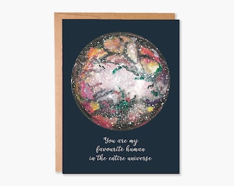 Valentines Card, Valentine Day Card, Anniversary Card, Love Card, Card for Husband Boyfriend, Celestial Card, Item Code - COTC L19
