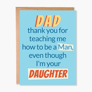 Carte de fête des pères, carte de papa, carte de fête des pères sentimentale, carte pour papa, carte de fille, meilleure carte de papa, code d'article - COTC D01