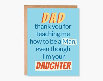 Father's Day Card, Dad Card, Sentimental Father's Day Card, Card for Dad, Card from Daughter, Best Dad Card, Item Code - COTC D01