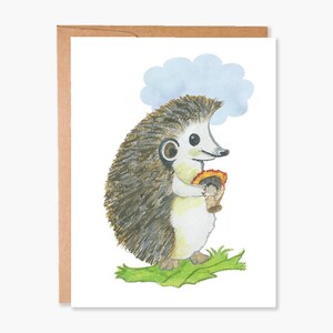 Cartes de vœux Hérisson, Cartes de notes vierges, Cartes de vœux Forêt, Anniversaire boisé, Carte hérisson, Carte d’anniversaire, Code article - COTC BL12