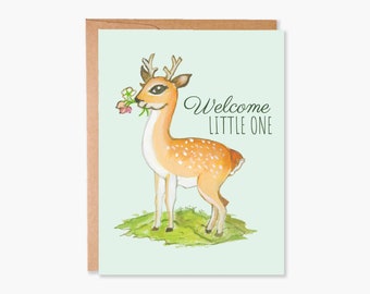 Nueva tarjeta de bebé, nuevo regalo de bebé, tarjeta de niña, tarjeta de niño, tarjeta de bebé neutral, tarjeta de baby shower, tarjeta de acuarela, código de artículo - COTC C06