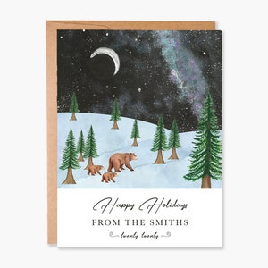 Cartes de Noël personnalisées, lot de cartes de Noël personnalisées, voeux de fin d'année, lot de cartes de vœux personnalisées, code article - COTC H20