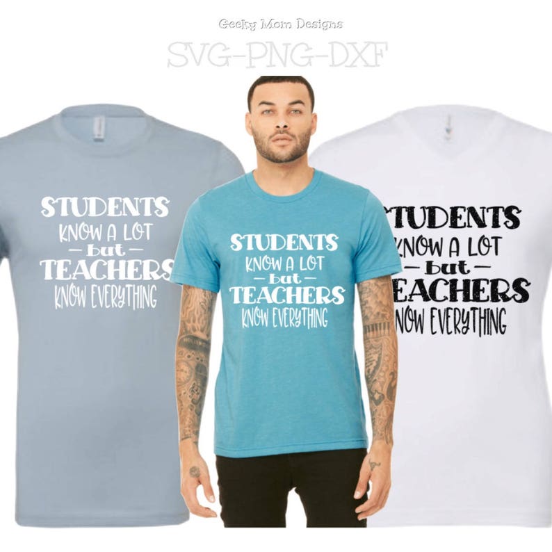 Download Student Know A Lot But Teacher Svg Teacher Svg Fathers 1st Etsy