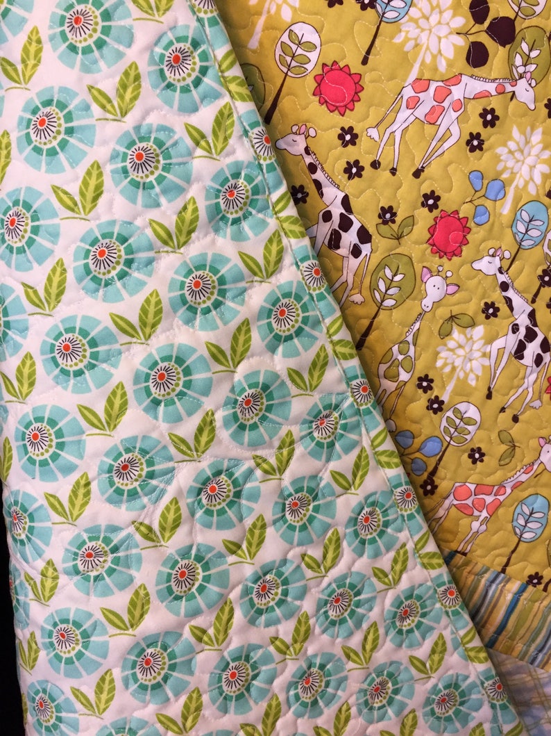 Baby quilt Receiving Blanket Monogrammed Stroller Baby Etsy