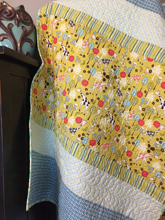 Baby quilt Receiving Blanket Monogrammed Stroller Baby Etsy