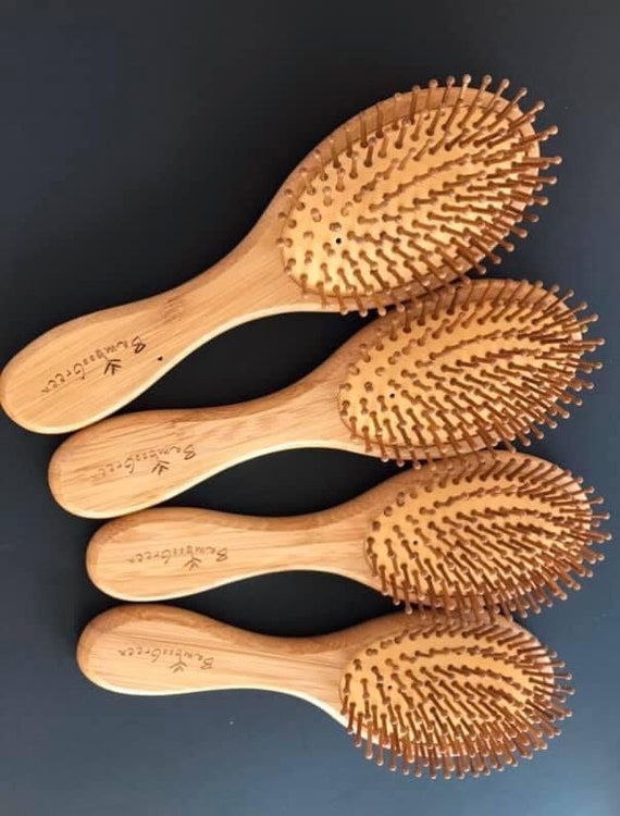 Bamboo Hair Brush 100 Natural Hair Brush With Bamboo Tipped
