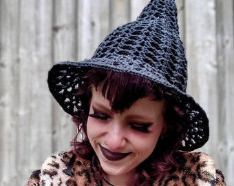Crochet Lacy Witch Hat