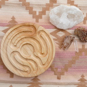 Wooden Finger Labyrinth for Meditation