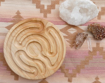 Wooden Finger Labyrinth for Meditation