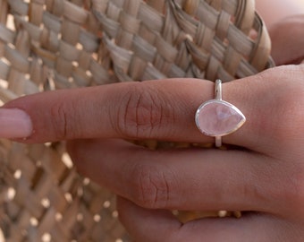 Details about Charming Rose Quartz Ring in 14k Gold Over Silver Band Elegant Handmade Jewelry Details about Charming Rose Quartz Ring in 14k Gold Over Silver Band Elegant Handmade Jewelry