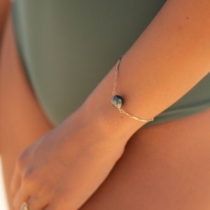 Tahitian Pearl Bracelet ~ Gold Filled or Sterling Silver 925 ~ Handmade ~ Hippie ~Bohemian ~Jewelry ~Stackable  MB064