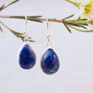 Lapis Lazuli Earrings ~ Sterling Silver 925  ~ Gemstone ~ Dangle ~ Handmade ~ Jewelry ~ Gift For Her ~ Maresia ~ ME141