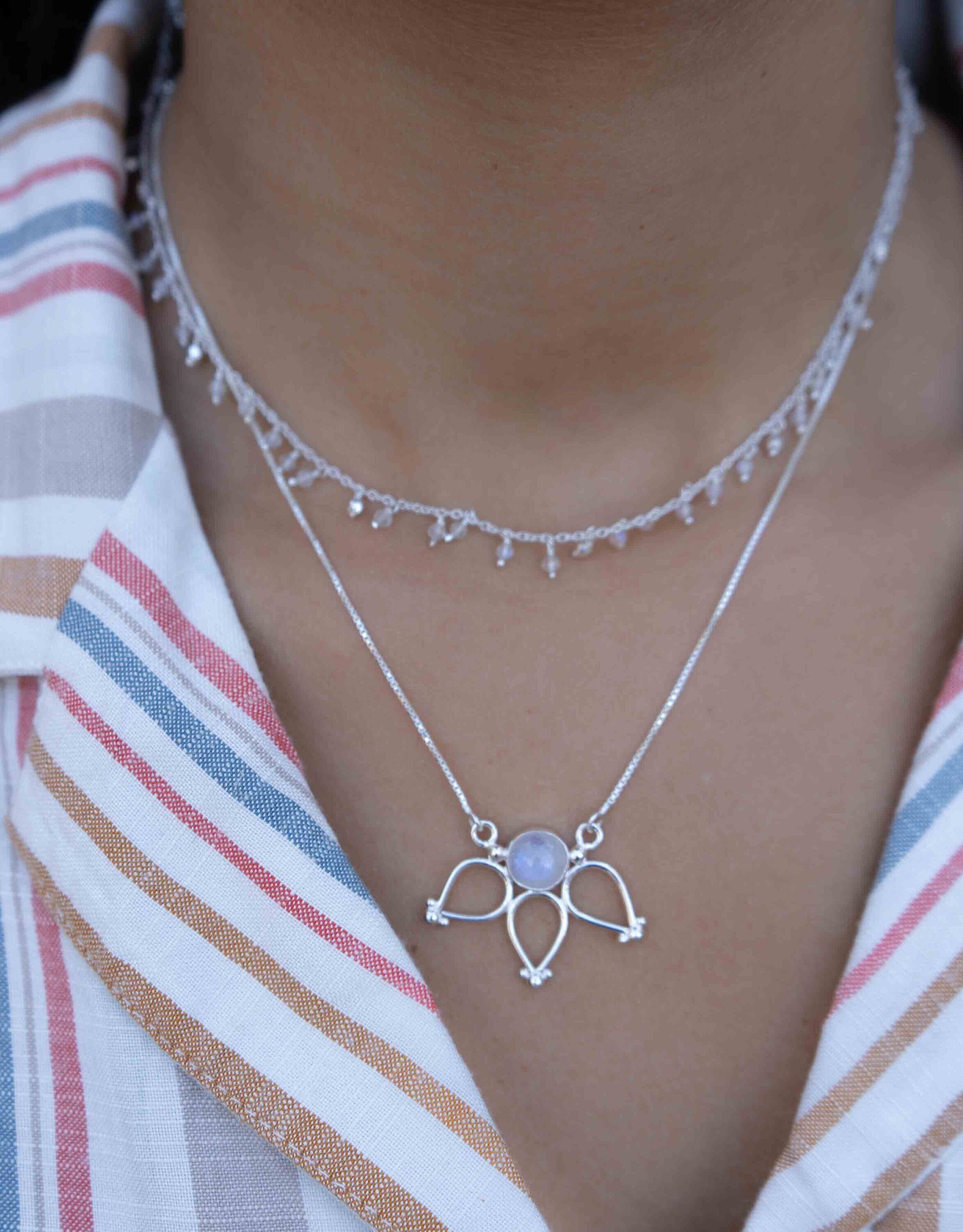 STRONG LOTUS SILVER NECKLACE OUR´s ネックレス-