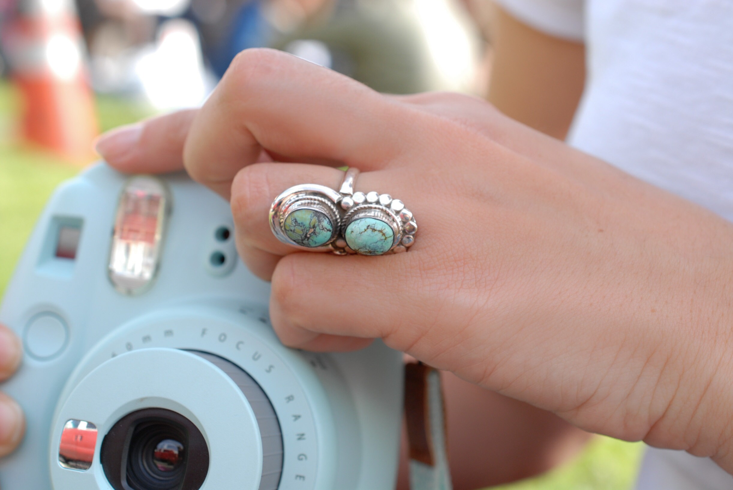 Turquoise Ring ~ Sterling Silver 925 ~ Handmade ~ Statement ~ Jewelry ...