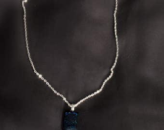Midnight Blue Glitter Pendant