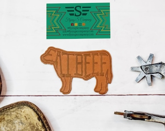Leather Eat Beef Patch (Patch Only)