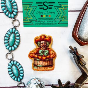 Retro Rodeo Clown Patch (Patch ONLY)