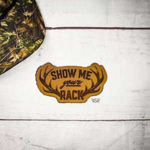 Show Me Your Rack Leather Patch (Patch Only)