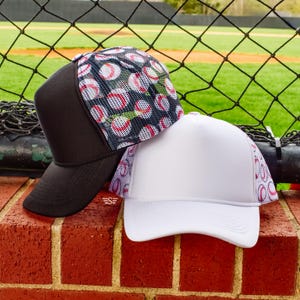 Baseball Magna Pony Printed Mesh Back Cap| hat, trucker hat, headwear, trucker cap, baseball player, baseball mom, gameday cap, baseball