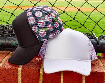 Baseball Magna Pony Printed Mesh Back Cap| hat, trucker hat, headwear, trucker cap, baseball player, baseball mom, gameday cap, baseball