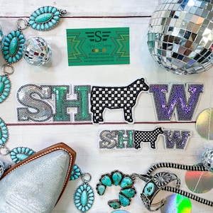 Show Calf Check Sequin Patch (Patch ONLY)