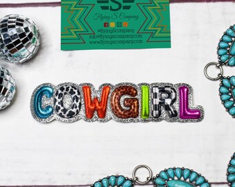 Balloon Cowgirl Patch (Patch ONLY)