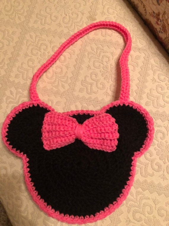 minnie mouse crochet purse