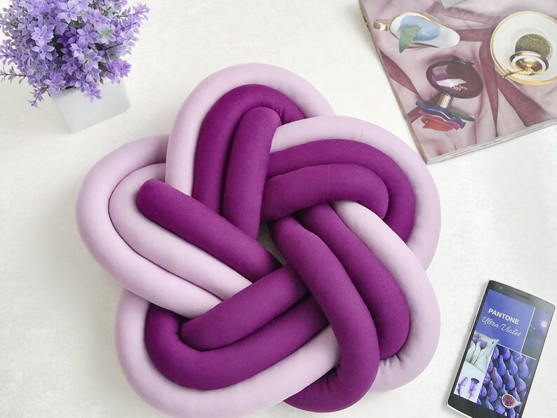 STAR KNOT PILLOW decorative knot pillow original pillow on Etsy