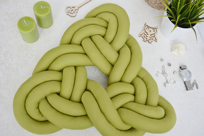 CLOUD PILLOW knot pillow decorative knot cushion Etsy