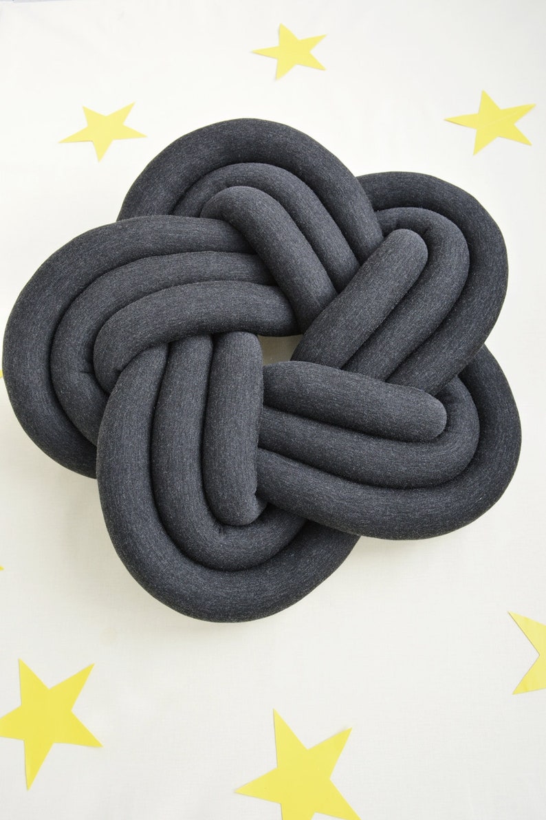 STAR KNOT PILLOW decorative knot pillow original pillow on Etsy