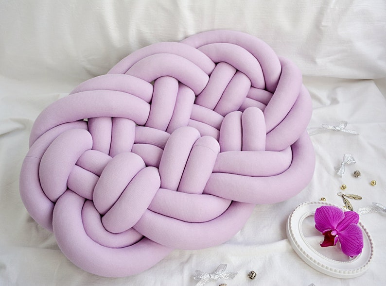 CLOUD PILLOW knot pillow decorative knot cushion Etsy