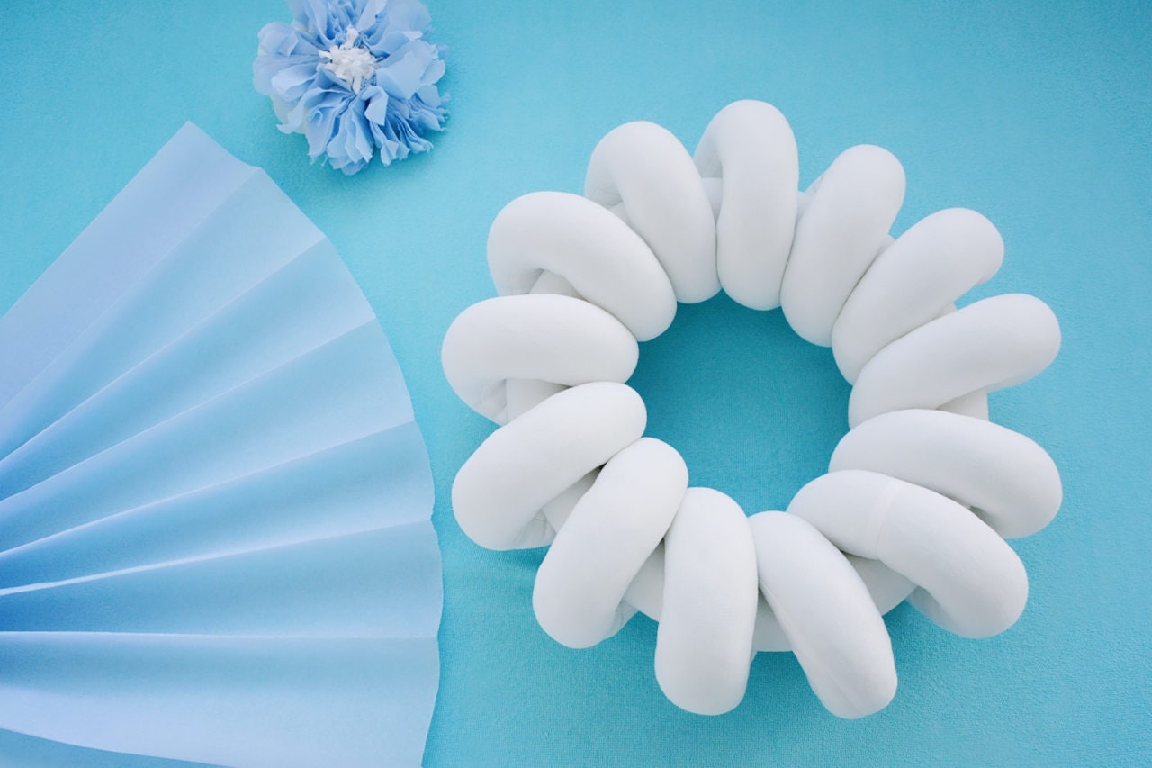 ROUND KNOT PILLOW white knot pillow for home decor Etsy