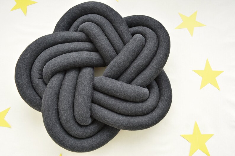 STAR KNOT PILLOW decorative knot pillow original pillow on Etsy