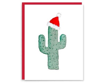 Christmas Cactus, Printable card (envelope not included)