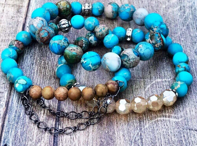 Bubble Bath Beaded Boho Bracelets