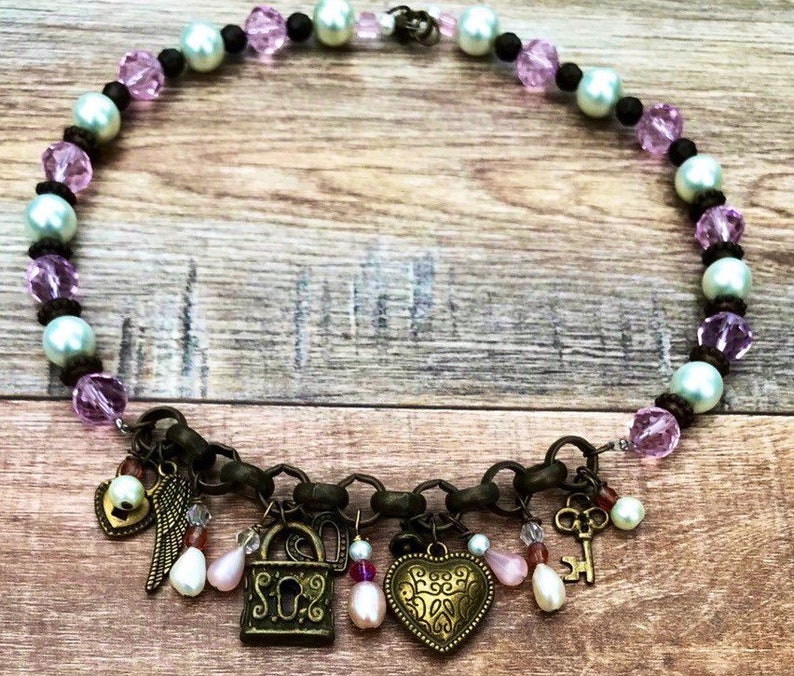 Beaded Necklace Golden Wishes